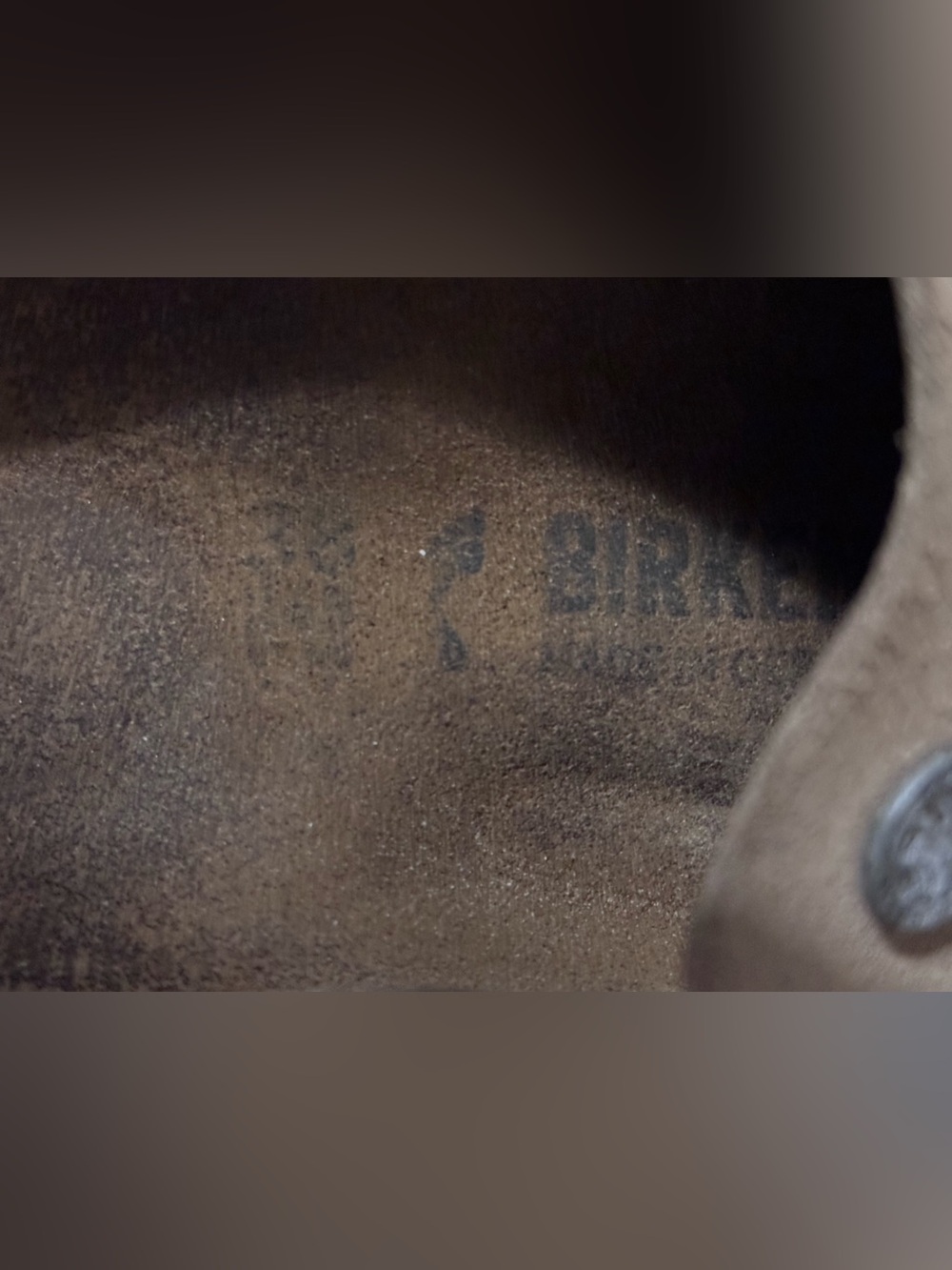 Birkenstock Suede Slip-On Clogs in Taupe - Picture 4 of 4